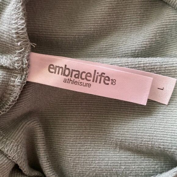 Embrace Life 18 Athleisure Hooded Sweatshirt Womens Top Size Lg - Picture 8 of 10